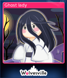 Steam trading card: ghost lady