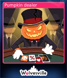 Steam trading card: pumpkin dealer