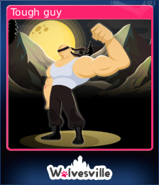 Steam trading card: tough guy