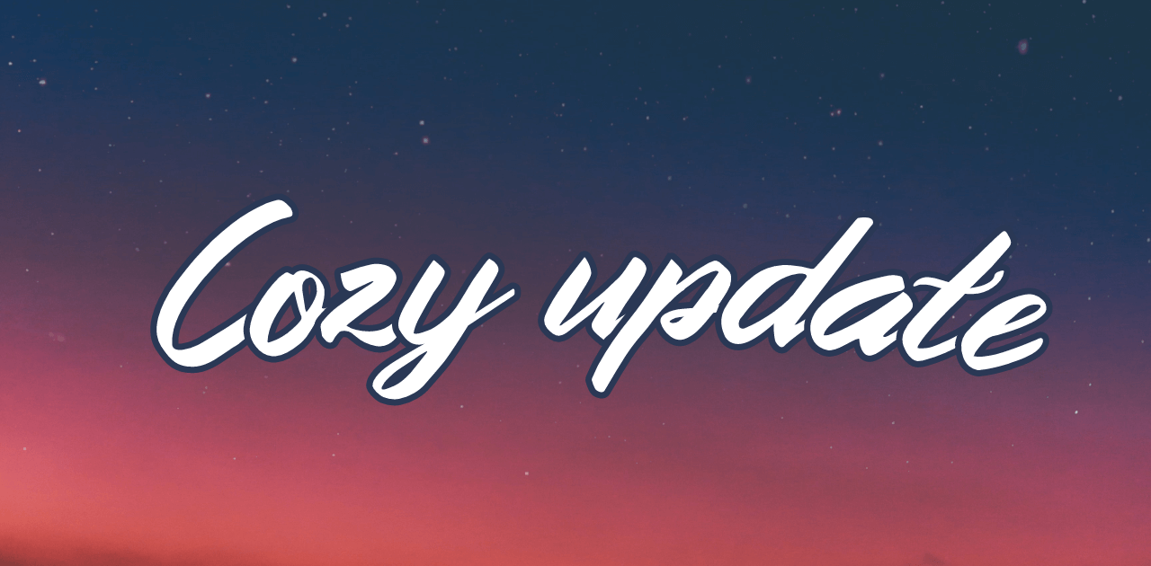 Cozy update banner